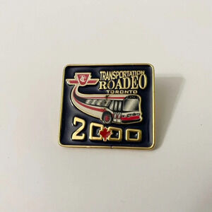 2000 TTC Toronto Canada Transportation Bus Roaded Hat Pin
